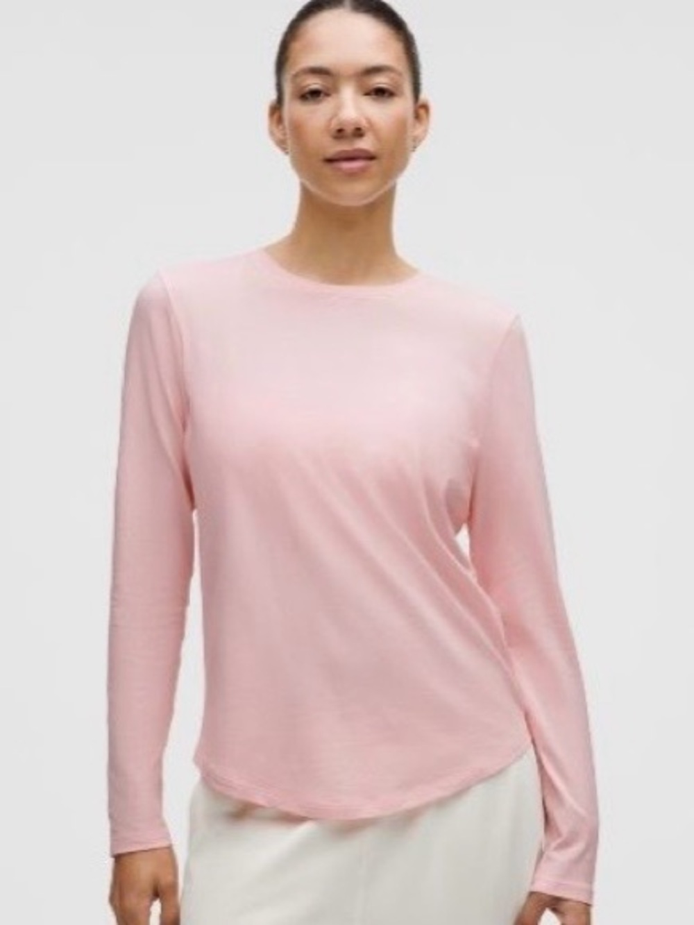 Lululemon Love Long Sleeve in Blush Quartz, Size 4 Like New